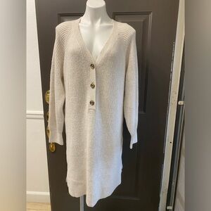 Old Navy Sweater Dress, Oatmeal, Cottage Core, Boho, Prairie, Country Sz XL